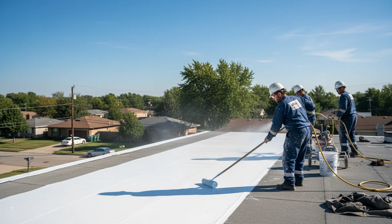 Commercial roof coating in Lenexa, KS near me